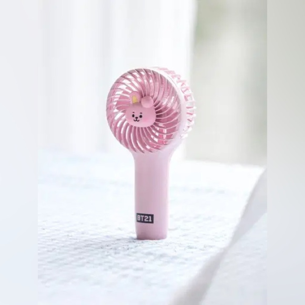 Official BT21 Cooky Mini Handy Hand-Held Rechargeable Fan with Wrist Strap - Picture 3 of 14
